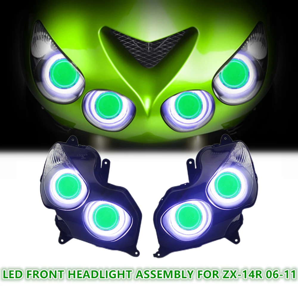 

RS LED Headlight for Kawasaki Ninja ZX-14R ZZR1400 ZX14R 2006-2011
