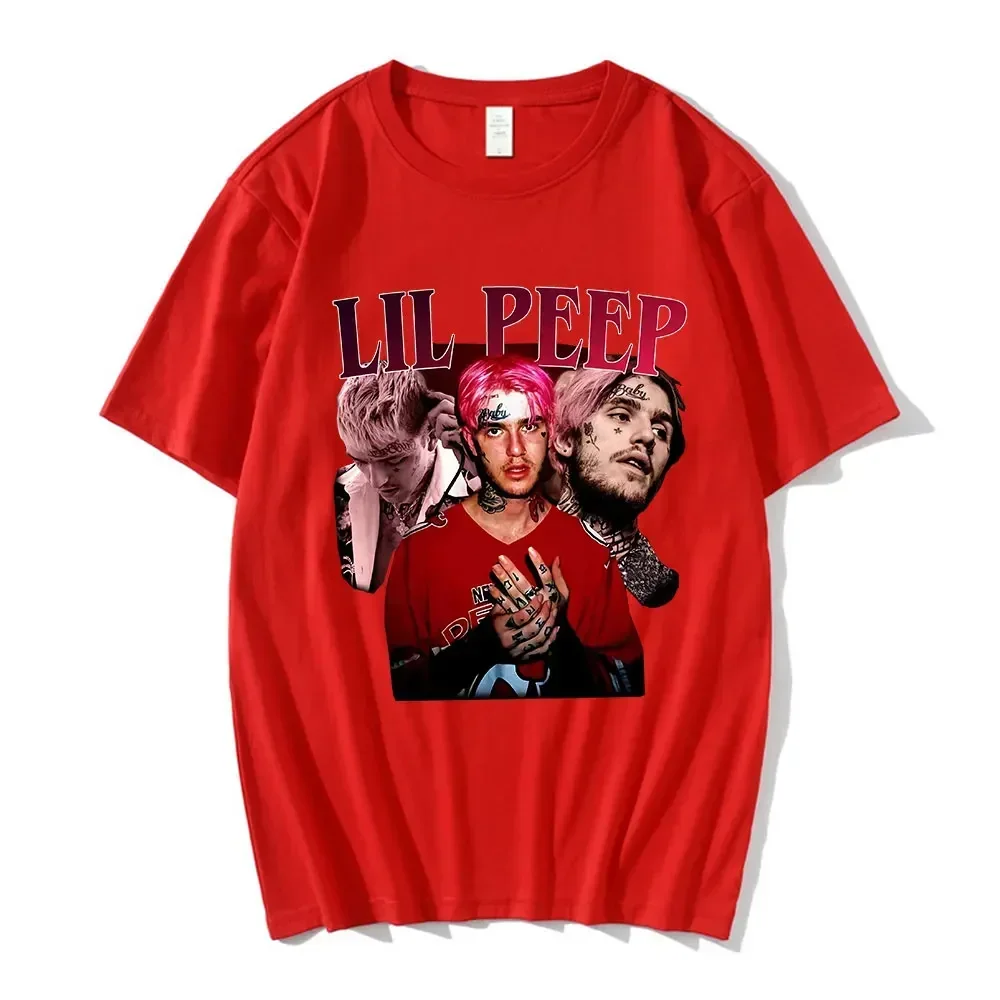 Lil Peep Rap Graphic Print T-shirt Funny Vintage Hip Hop T Shirt Fashion Design Casual Short Sleeve T-Shirts Gothic Streetwear 2
