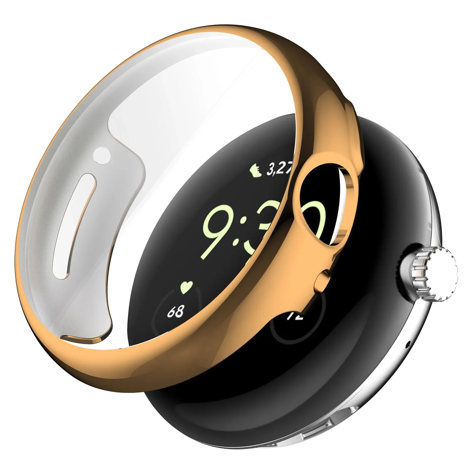 Premium Plating Class Case with Tempered Glass Full Coverage Screen Protector