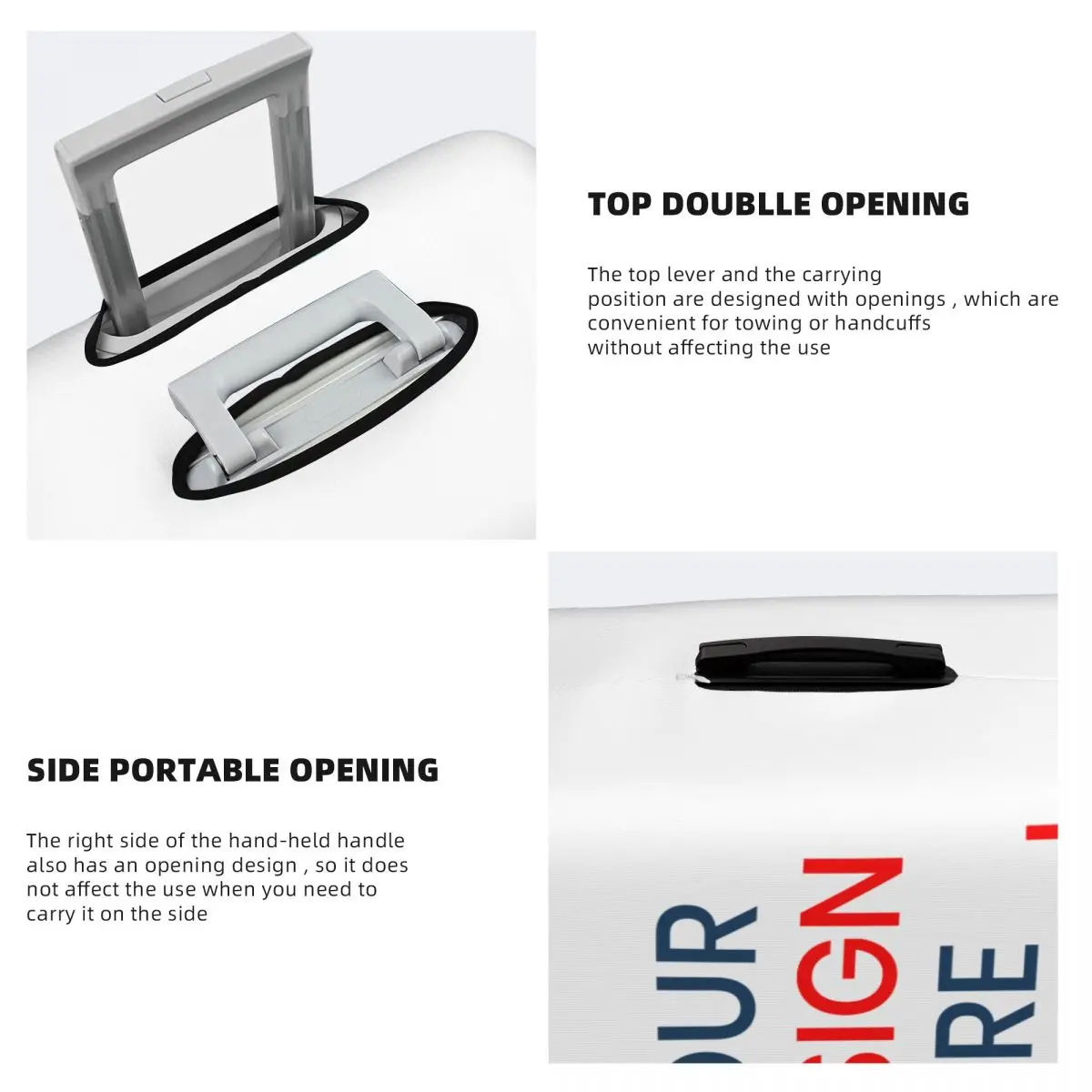 Luggage cover Custom Logo Luggage Cover Elastic Design 18-32 inch
