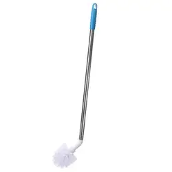 Essential Long Cleaning Brush with Durable Nylon Bristles & Stainless Steel Handle - Bendable Design (White)