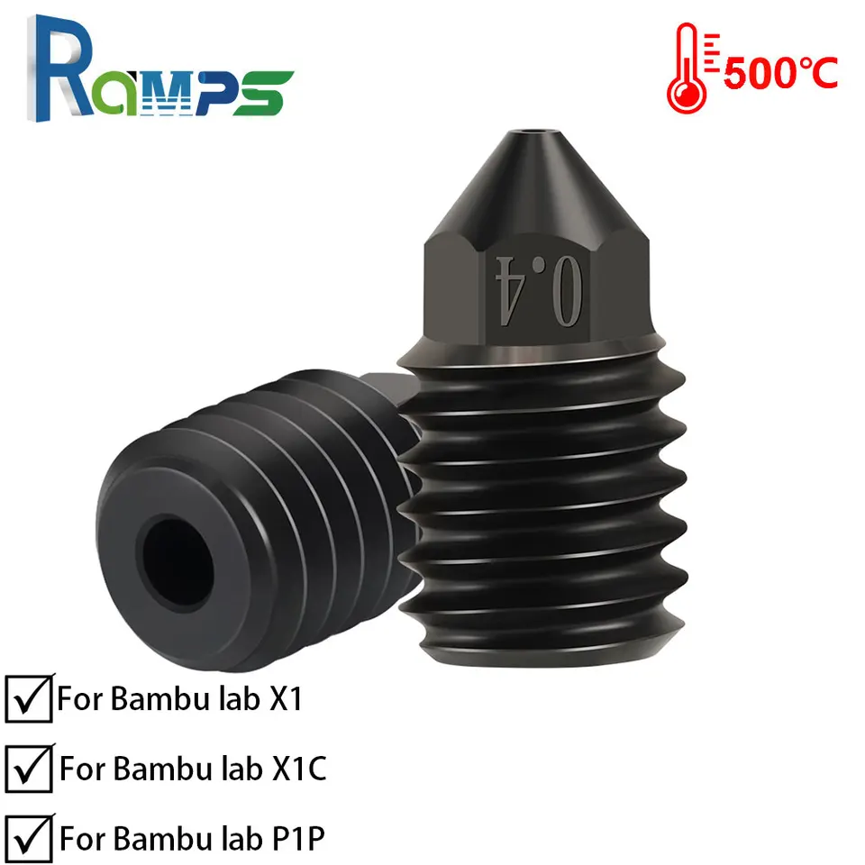 Pièce Imprimante 3d Hotend TZ2.0 Bambu Lab - Buse Acier Trempé - Haut Débit Haute Température - Compatible X1/P1P/P1S Hotend Imprimante 3D