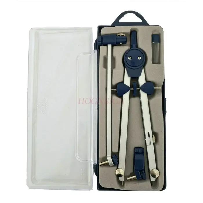 4개 세트 속도 조절 가능한 드로잉 클립 펜 컴퍼스 스프링 정밀 조정 대형 금속 학생용 드로잉 도구 세트 원형