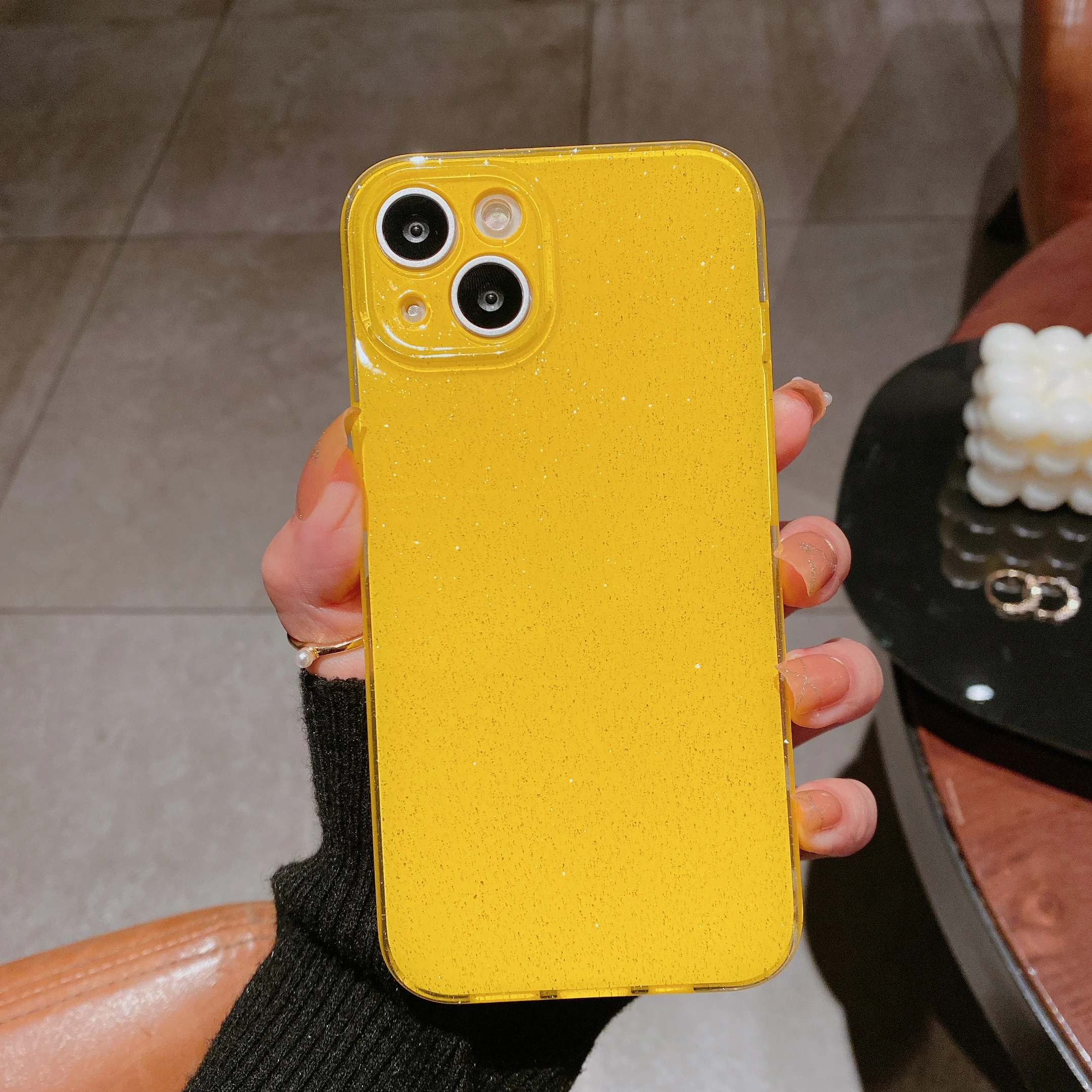 Radiant Neon Glitter Shockproof Soft Silicone Case – Bling Fluorescent Color Protection