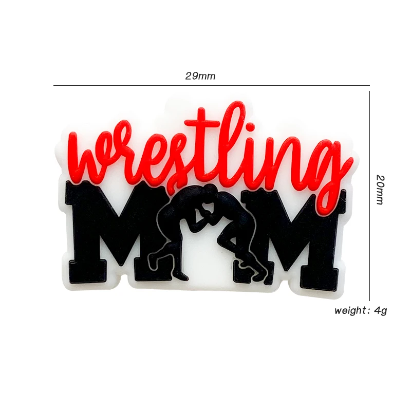 10pcs Baby Silicone Wrestling Mom Beads Food Grade Chewing Teeth Beads DIY Pacifier Necklace Accessories Baby Gifts