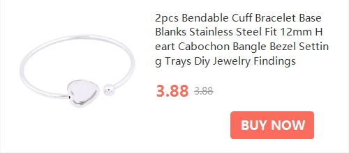 10pcs Moon Charm Earring Base Blanks Fit 10mm 12mm Cabochon Earrings Bezel Setting Trays Diy Jewerly Accessories