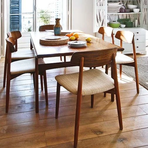 Modern simple design Coffee Shop furniture solid arm dining wood restaurant chair