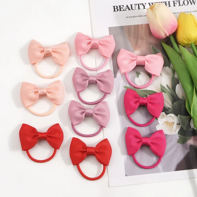 Kids Hair Accessories Bow Hair Tie  Hair Ribbons Accessories Girls - 20pcs  Baby - Aliexpress