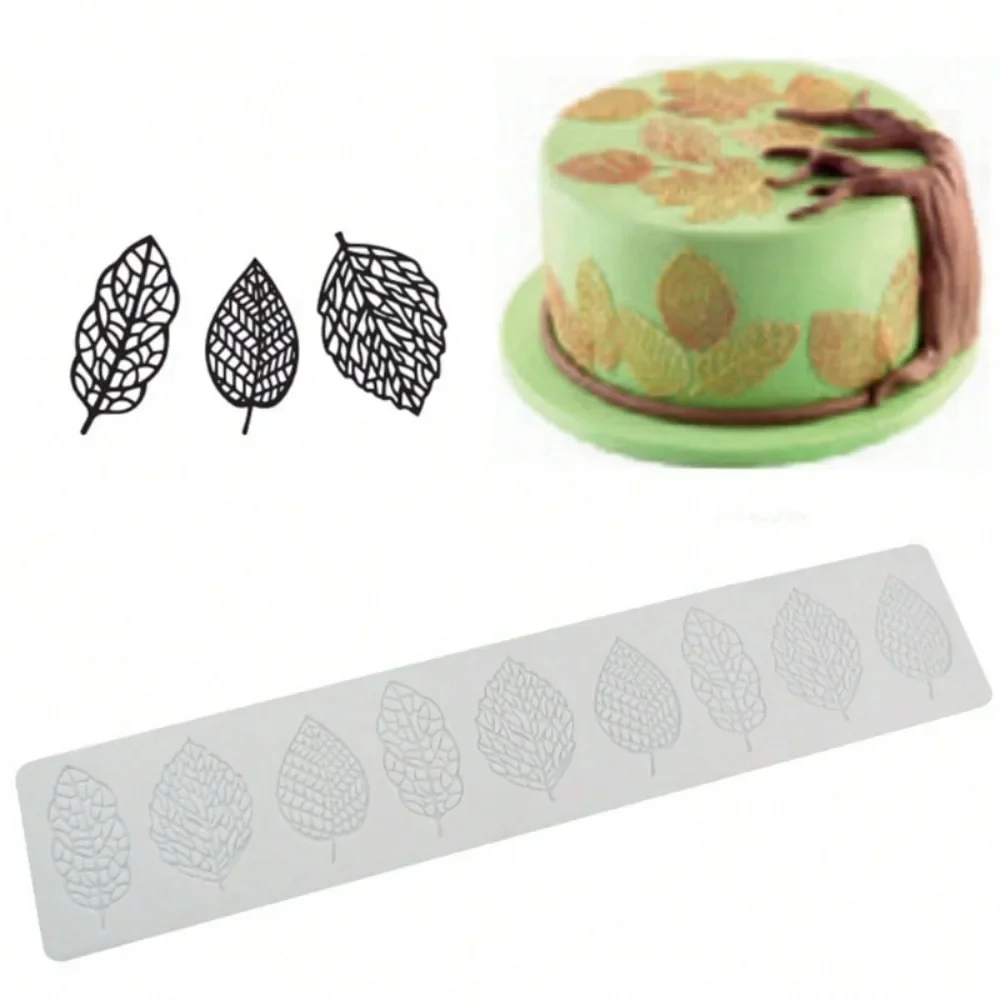 Silicone Leaf-Shaped Fondant and Chocolate Molds