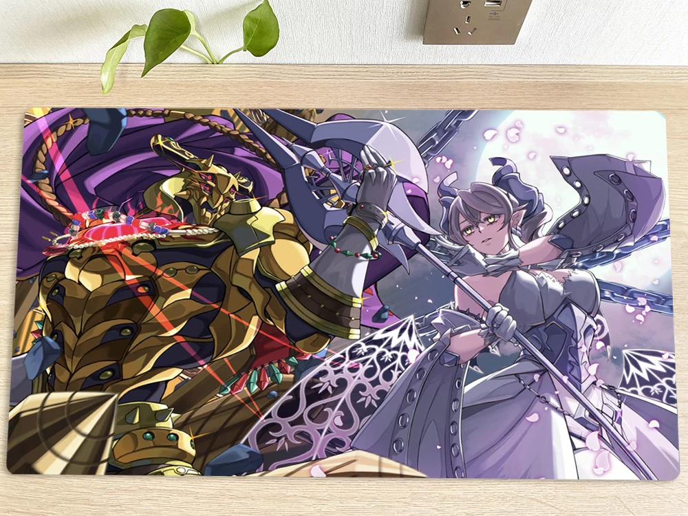 YuGiOh Playmat Labrynth & Eldlich The Golden Lord CCG TCG Trading Card