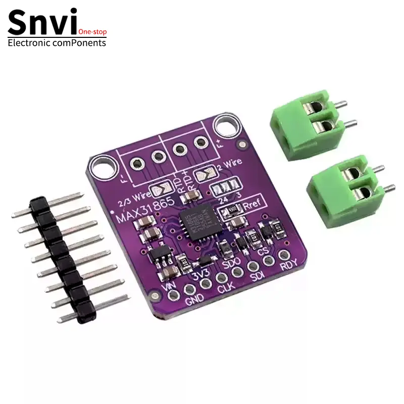 MAX31865 PT100 to PT1000 RTD-to-Digital Converter Board Temperature Thermocouple Sensor Amplifier Module 3.3V/5V For Arduino image 3