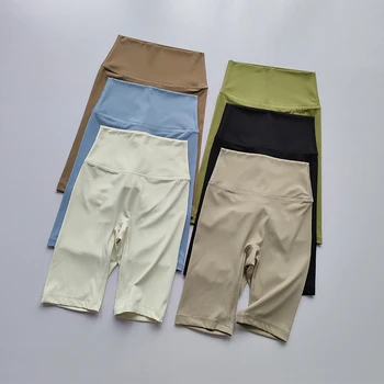 Women Sports Shorts Yoga Shorts Short Legging High Waist Fitness Tight Shorts Quick Drying Workout Clothing Cycling Gym Shorts 1