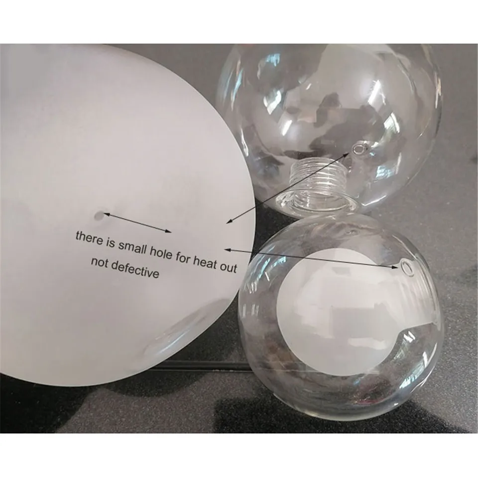 Abat-Jour Globe Verre Clair 100 Mm G9 – Élégant Et Moderne Pour Lustre, Applique Murale Ou Plafonnier