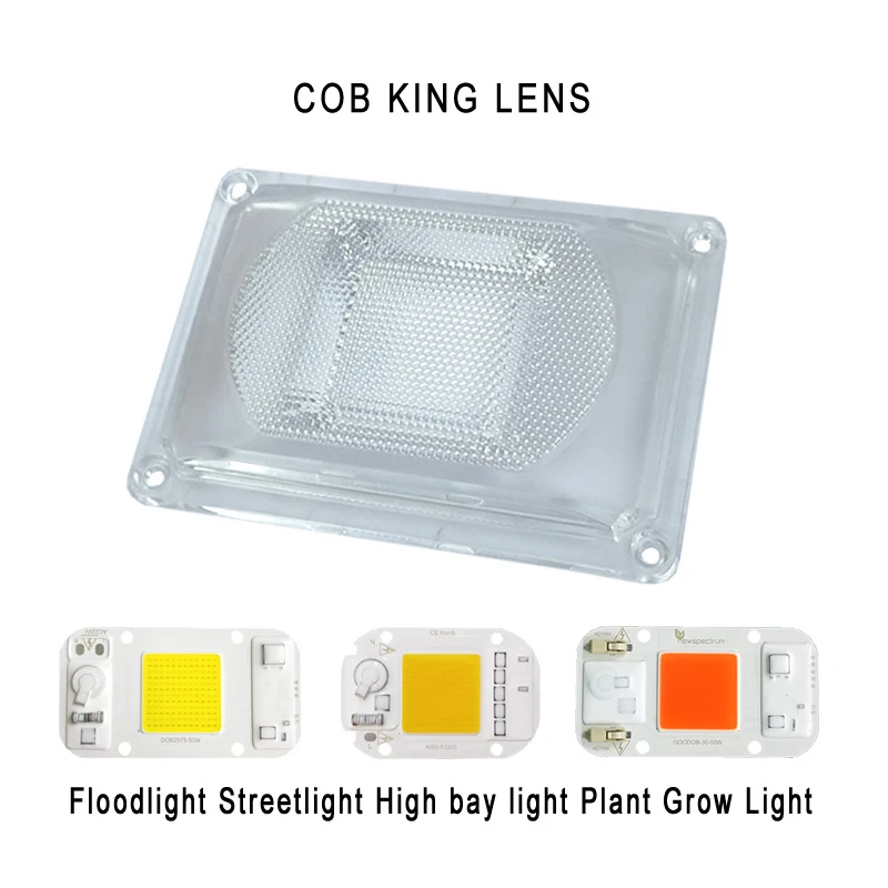 

DIY LED COB Chip Lens PC Lens Reflector Ring Lamp Cover shades LED Source Plastic Lens