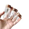 1Pcs 15/20/30ML Coffee Bean Glass Tube With Wood Tool Bottled Tubes Grain Storage Wooden Sealed Airtight Canisters 1