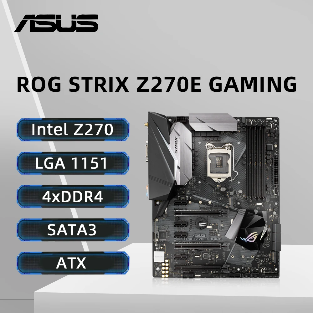 ASUS ROG STRIX Z270E GAMING Placa-mãe Suporte i7-7700K 6700K i5