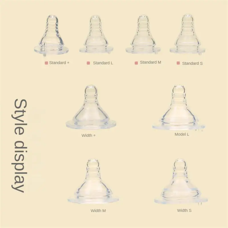 Standard Bore Nipple Food Grade Environmental Friendly Good Elasticity Baby Pacifier Silica Gel Safety High Toughness Nipple