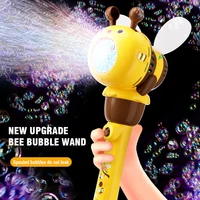 12 Hole Bee Electric Bubble Gun Children Toy Bubbles Machine Kids Gift Outdoor Games Automatic Maker Cartoon Soap Blowers 2