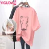 2024 Summer Short Sleeve Cotton Nursing T-shirt Maternal Woman Breastfeeding Clothes Lactation Top Tees pregnancy nursing top 2