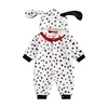 Unisex Baby Girls Boy Dalmatian Costume Halloween Costume Infant Hooded Long Sleeve Button Romper Jumpsuit Outfits 1