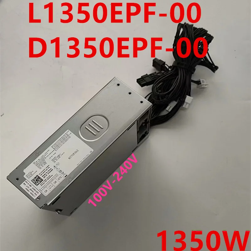 Original New PSU For Dell XPS8950 3910 T3660 R13 R14 12Pin 1350W Power Supply D1350EPF00 XYJHT