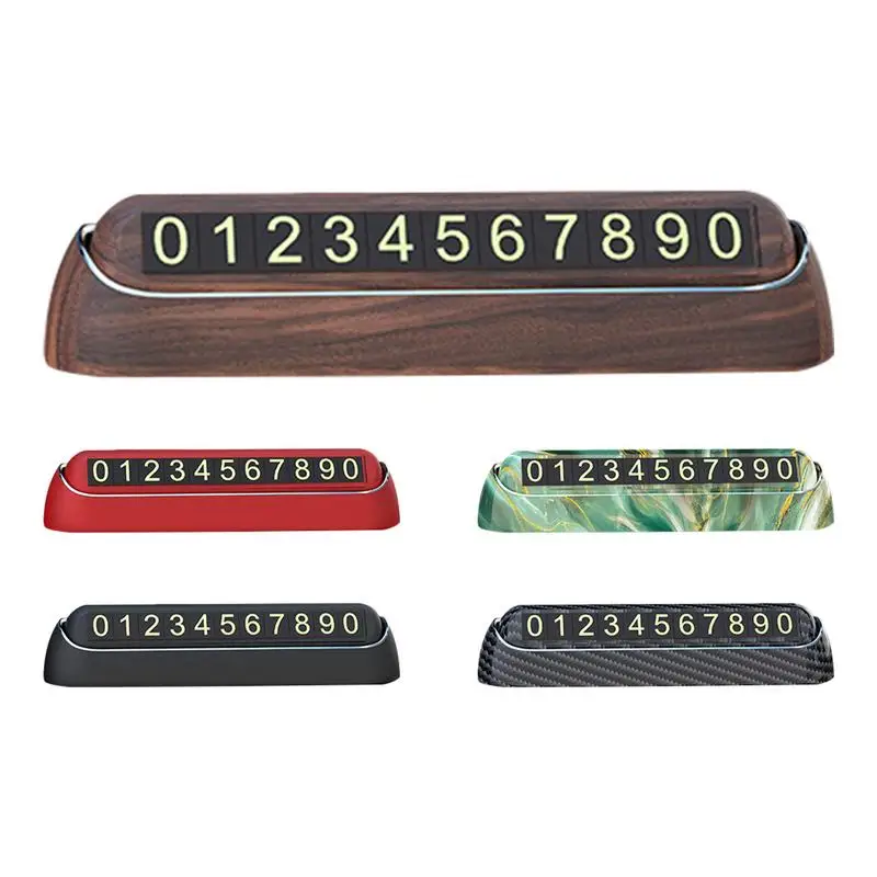 

Car Temporary Parking Card Plate Luminous Temporary Stop Number Plate Temporary Stop Number Plate Automobile Parking Gadgets Car