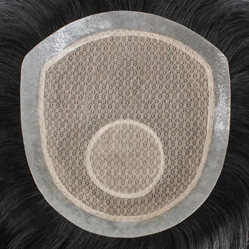 Toupee Color: 3#, Toupee Density: 90%, Length: 10 Inches - Silk Base Top With PU Men Toupee Male Breathable Men's Capillary Prosthesis 100% Real Natural Hair Replacement System Unit Wigs