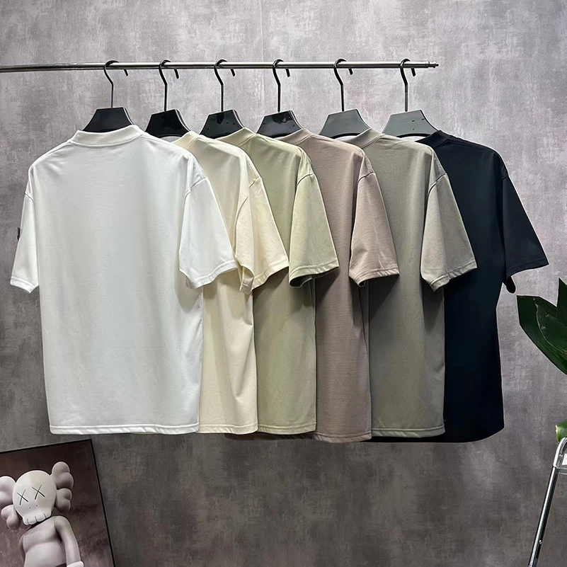 

Men's T-shirt 6 Colors Round Neck Summer Casual Loose Cotton Short Sleeve Streetwear Breathable Tops Male Clothing MA756