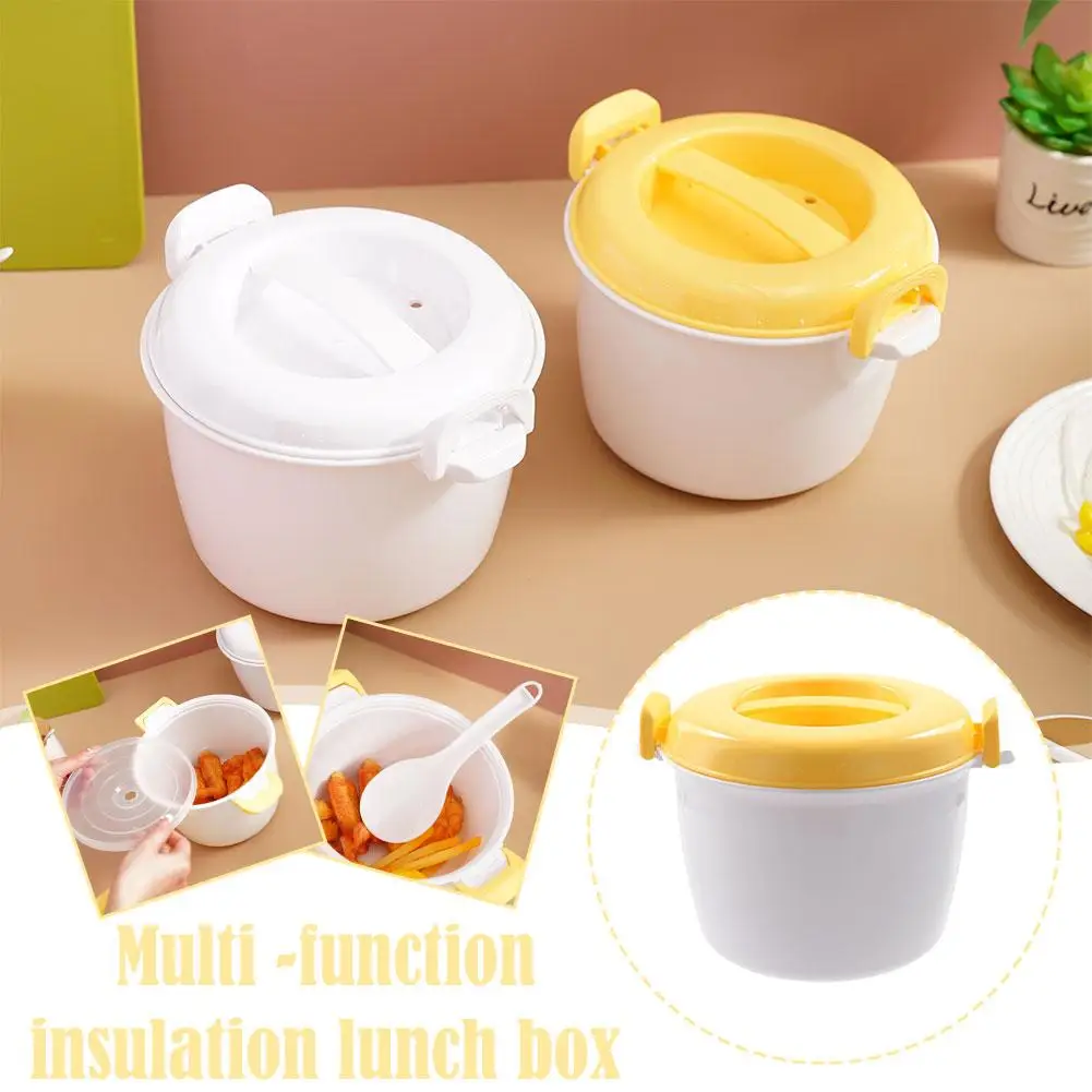 Microwave Ovens Plastic Rice Cooker Steamer Pot Bento Steaming Box Food