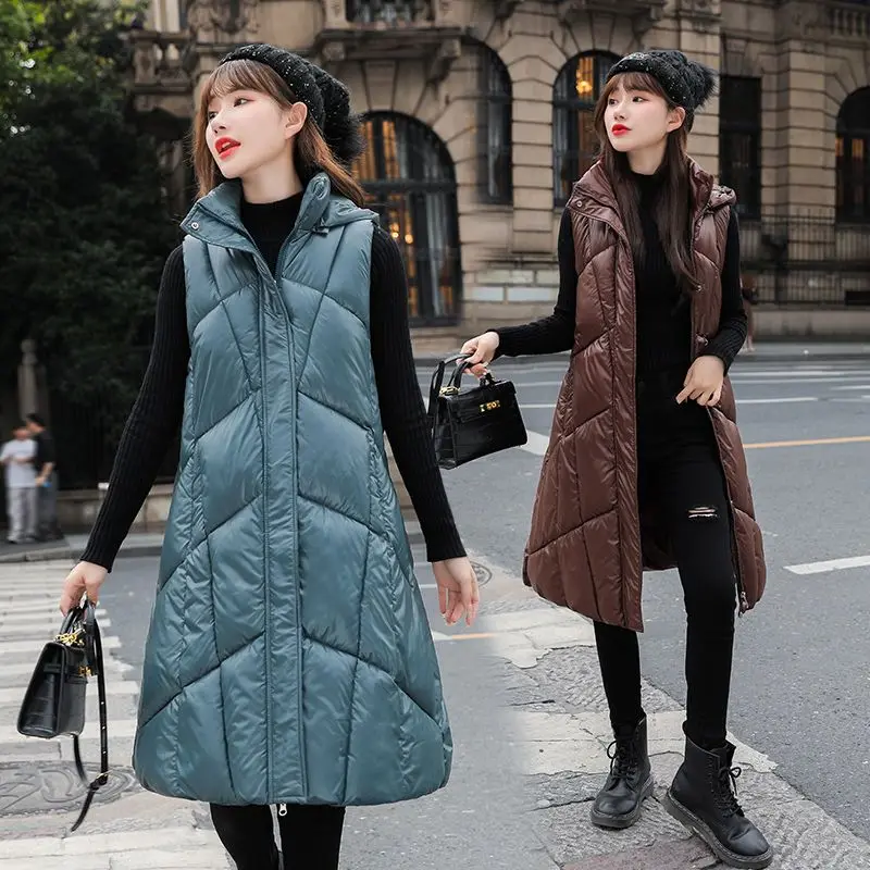 

2023 Down-Padded Parkas Vest Coat Autumn and Winter Jacket Fashion Sleeveless Waistcoat Women Puffer Vests T322