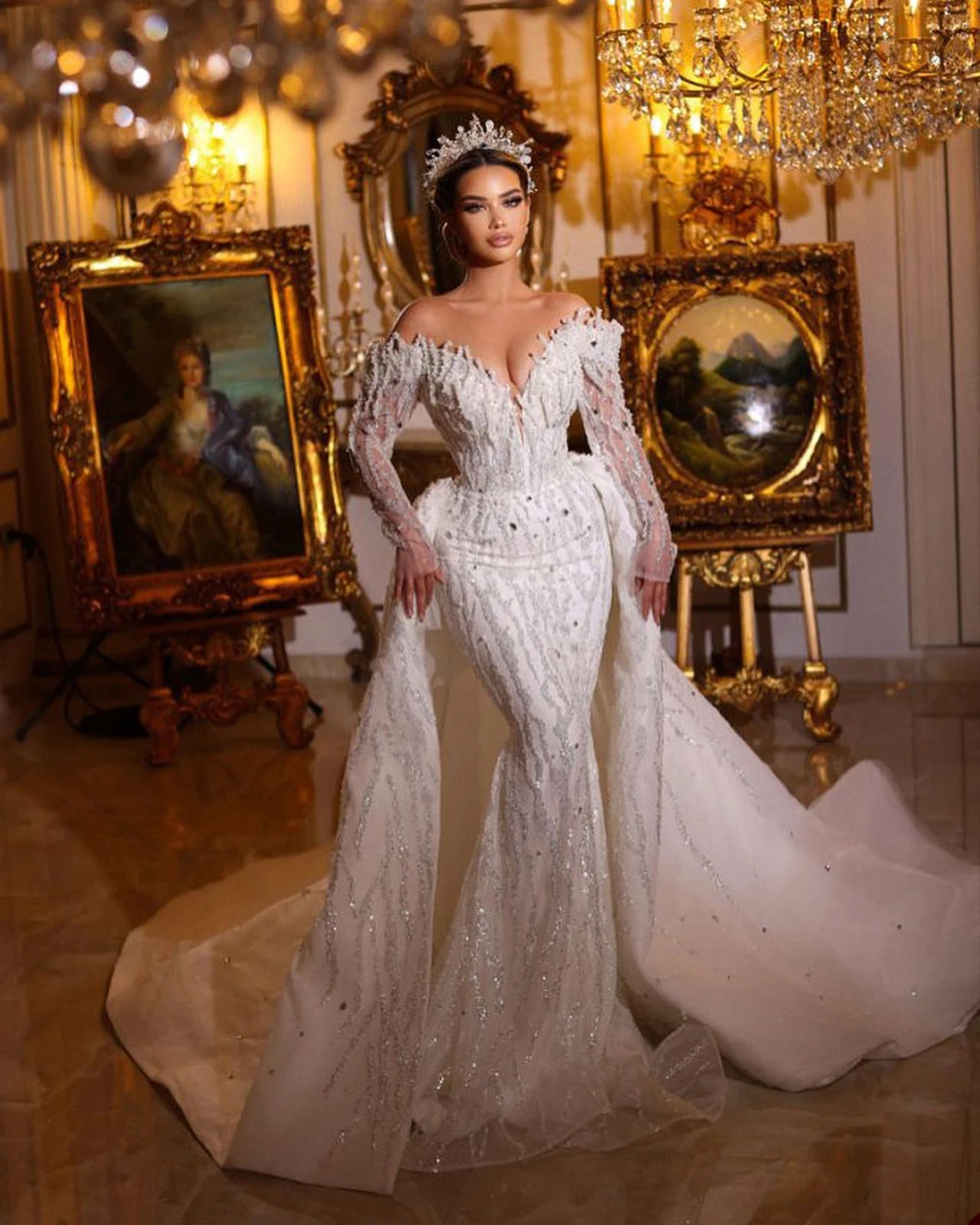 Женское свадебное платье с юбкой-годе It's yiiya