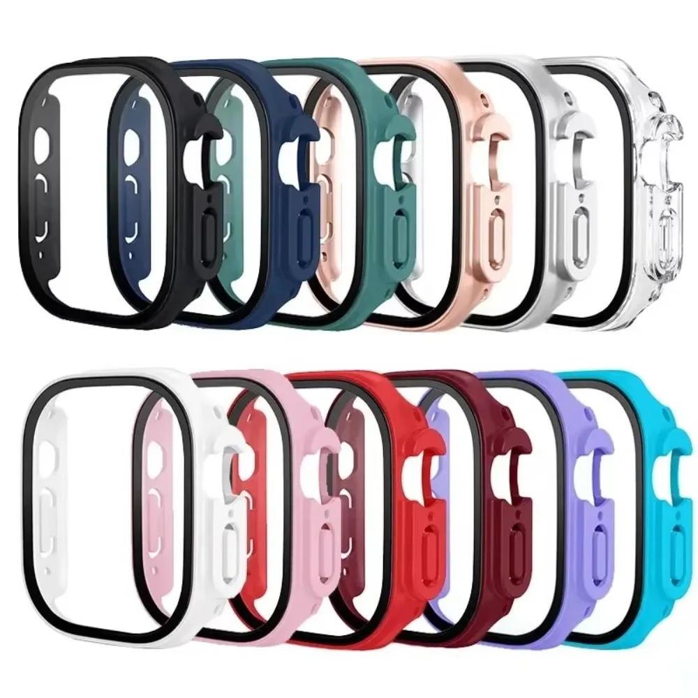 Premium HD Tempered Glass and Protective Case for Apple Watch Ultra - 49mm Screen Protector and Bumper Cover