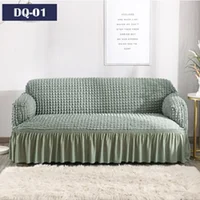 1/2/3/4 flying seat seersucker living room sofa cover elastic sofa cover elastic solid thickness elastic sofa cover 1