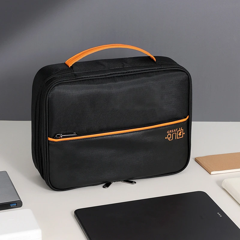 

3 Layer Portable Data Cable Storage Bag Digital USB Charger Earphone Wire Power Bank Organizer Box Travel Kit Storage Case Pouch