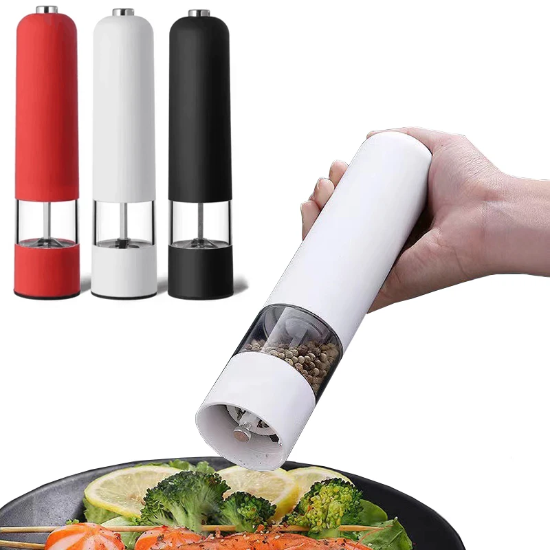 Electric Automatic Mill Pepper and Salt Grinder LED Light Adjustable Coarseness