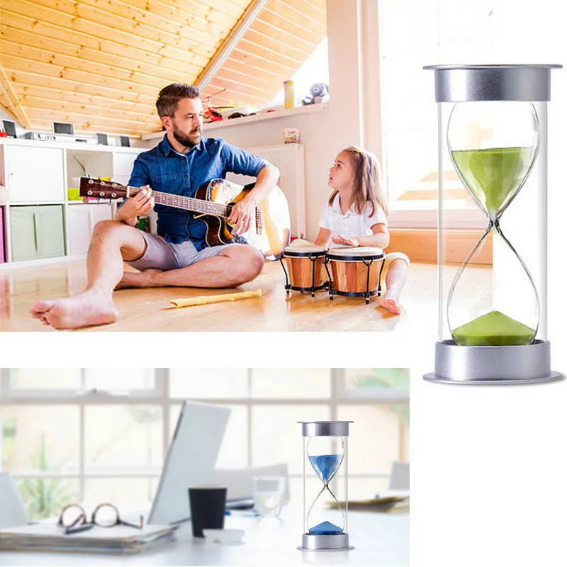 Sand Timer Hourglass Set 5/10/15/20/30/45/60 Minutes Nordic Creative Home Chronograph Ornaments Plastic Safety Drop-Proof Hourglass Gifts