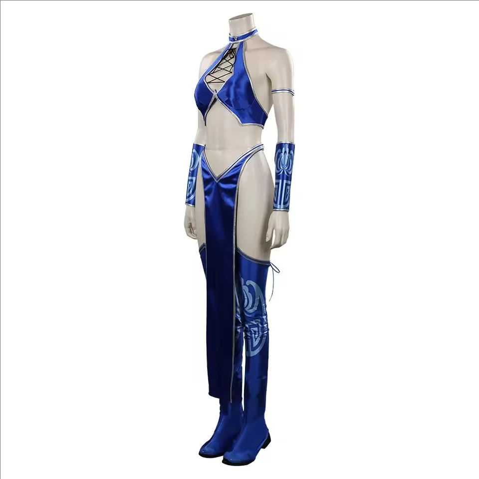 Mortal Kombat Kitana Cosplay Costume for Women (Unofficial)