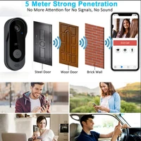 Tuya Doorbell With Camera Wireless Bundle Doorbell Smart Home WIFI HD Outdoor Phone Camera Security Video Intercom Night Vision 6