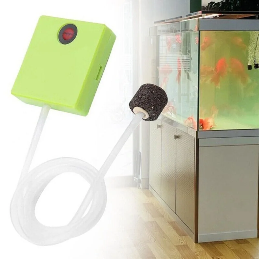 Aquarium Air Pump Single Outlet Dry Cell Battery Operated Fish Tank 3
