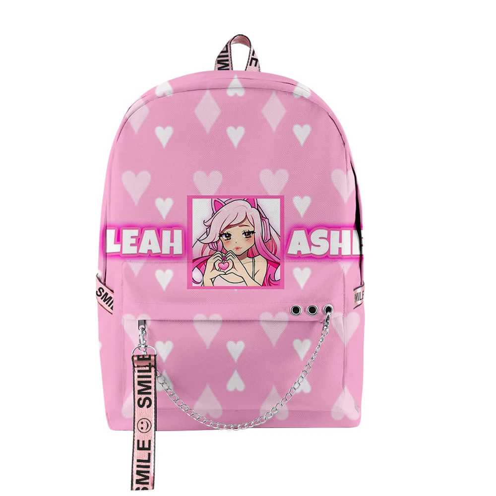 Classic  Novelty Funny Leah Ashe Student School Bags Unisex 3D Print Oxford Waterproof Notebook multifunction Travel Backpacks