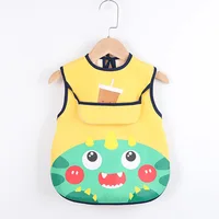 Sleeveless Bibs For Children Baby Kids Toddler Waterproof Long Sleeve Art Smock Feeding Bib Apron Fit 0-6 Years Dropshipping 2