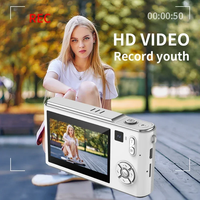 4K HD Digital Camera for Children 18x Autofocus Point Shoot