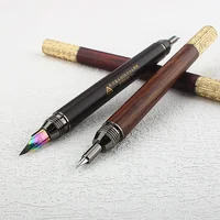 New Fountain Pen EF Nib 0.38mm Metal Matte Black Writing Ink Pen  Double Headed Pen Tip Caliber 3.4MM for Students Gifts 2