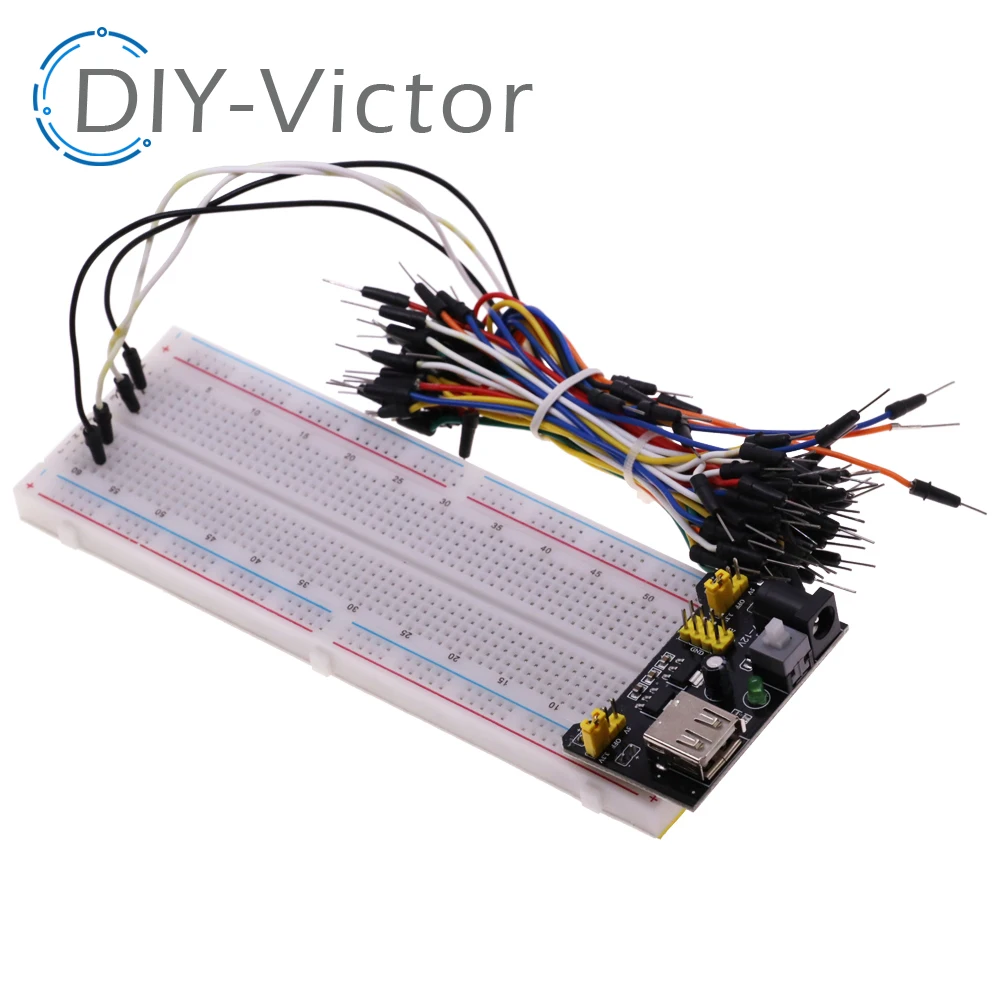 1pcs NEW MB-102 MB102 Breadboard 830 Point Solderless PCB Bread Board White/Transparent Test Develop DIY For Arduino image 4