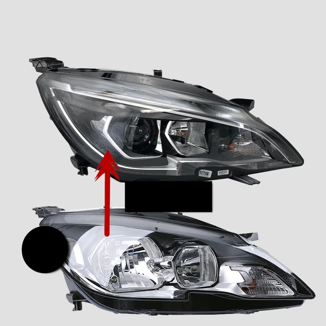For Peugeot 408 308 brand new LED headlights High beam lamp assembly high  quality car accessories Genuine free shipping - AliExpress