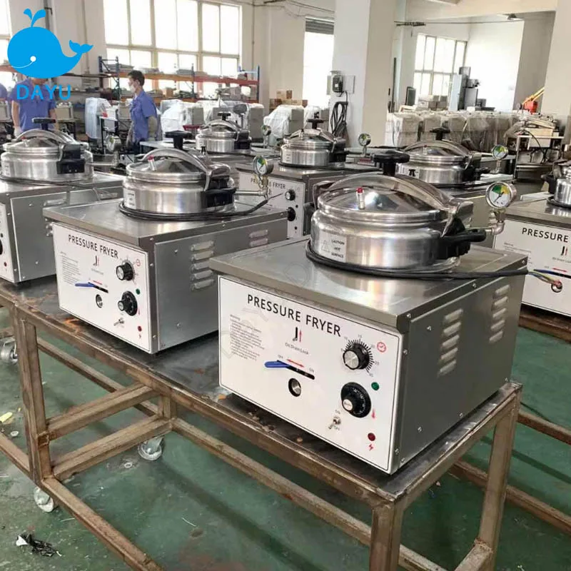 Deep Fryer High Pressure Commercial Electric Bench Type Food Processor Kitchen Equipments Cooker 16L Small Fried Chicken Stove