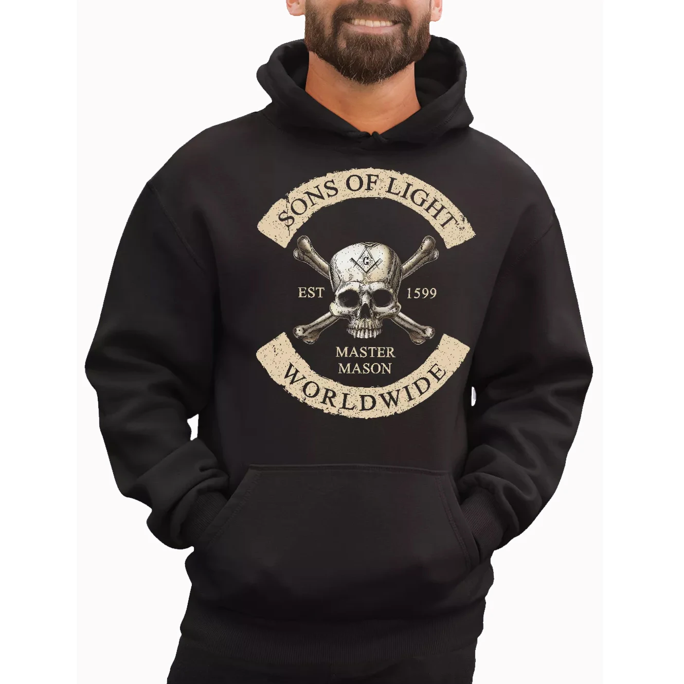 

Son of Light Worldwide Master Mason Masonic Pullover Hoodie 100% Cotton Comfortable Casual Mens Sweatshirts Fashion Streetwear