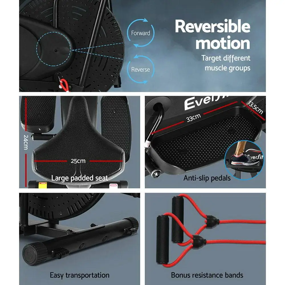 Sure, here's an optimized product title for that adheres to your requirements: 5 in 1 Elliptical Exercise Bike Cross