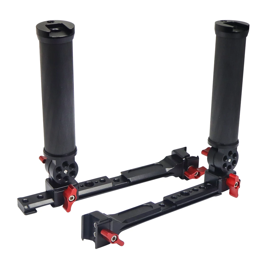 Carbon Fiber L Bracket Handle Grip Foldable Cold Shoe Mount Clamp for Ronin RS3