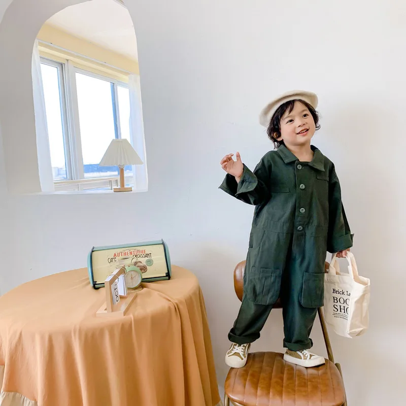 Autumn Kids Long Sleeved Jumpsuits Boys Clothing